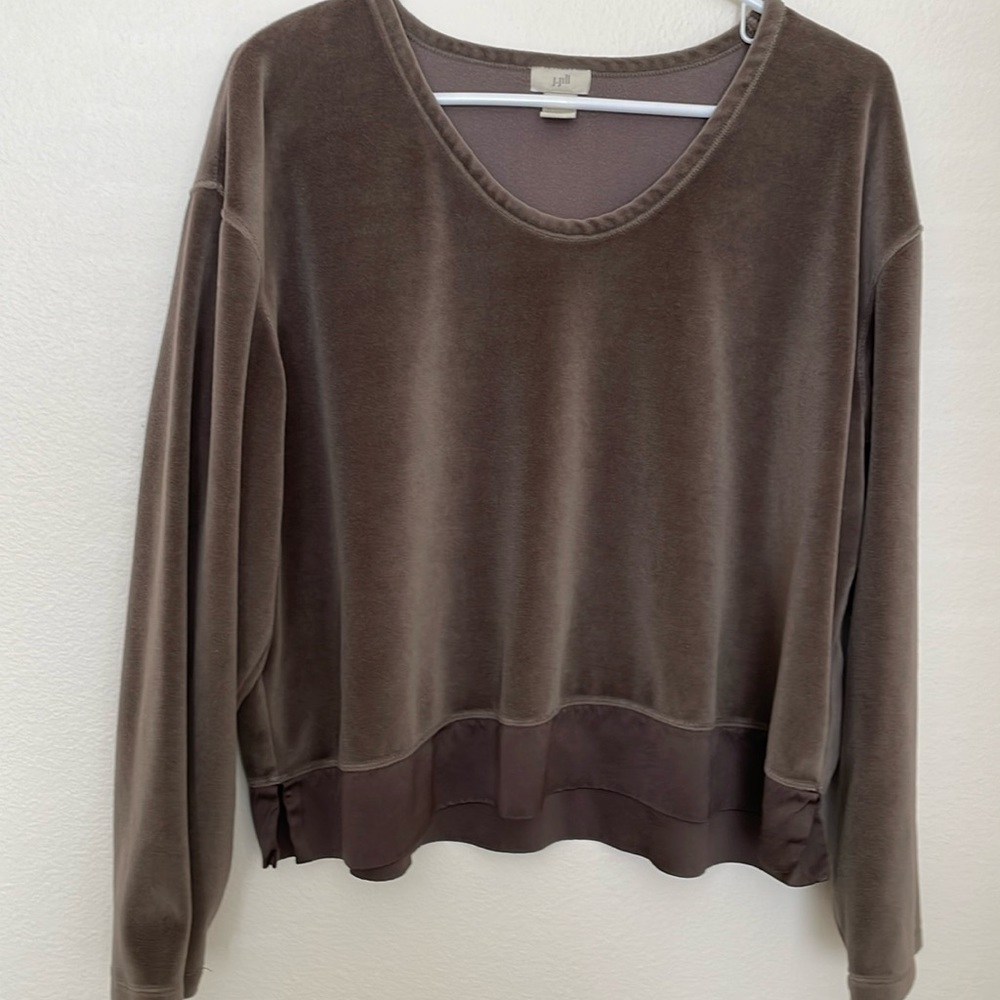 NWOT J. Jill Velvet Shirt